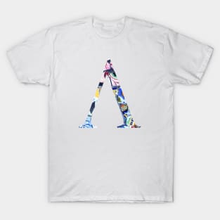 Barcelona Gaudi Mosaic Lambda Greek Sorority Letter T-Shirt